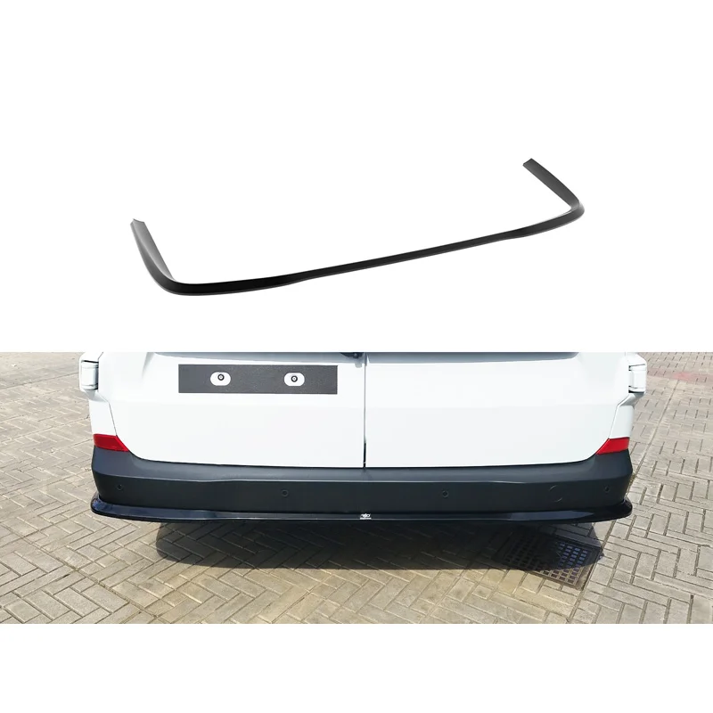Motordrome Achterbumperskirt passend voor Ford Transit Custom (V710) 2023- / Volkswagen Transporter T7 2024- (Zonder spatlappen) (ABS)