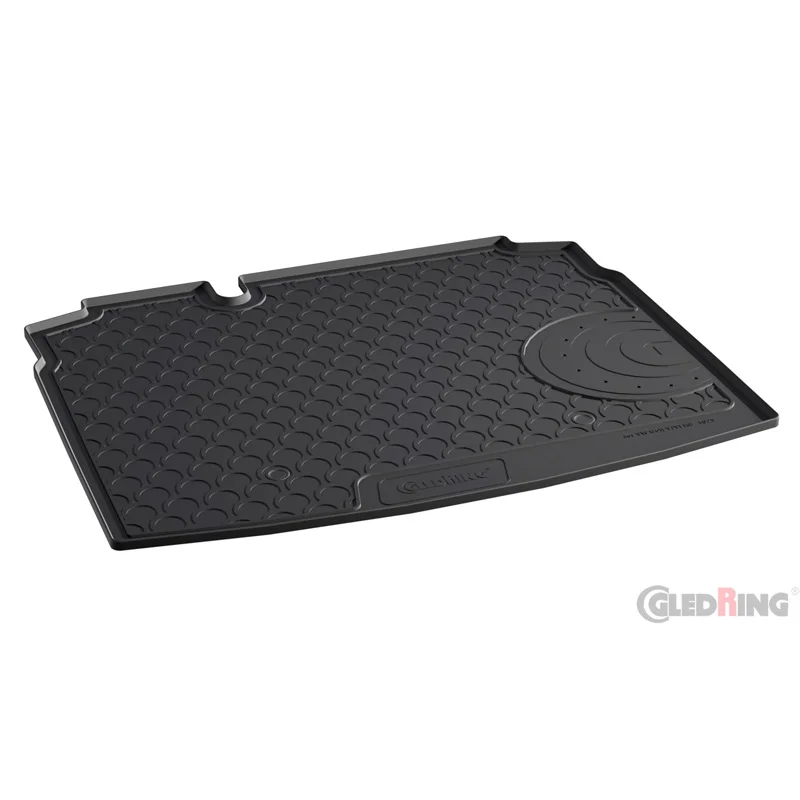 Gledring Rubbasol (Rubber) Kofferbakmat passend voor Volkswagen Golf V & VI HB 3/5-deurs 2003-2012 (met ruimtebesparend reservewiel)