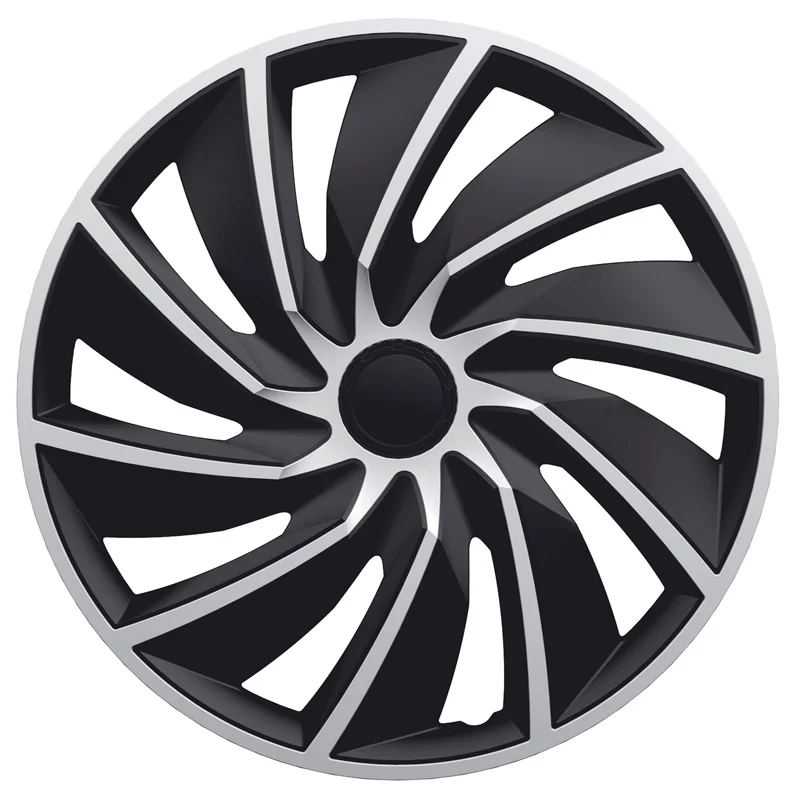 AutoStyle 4-Delige Wieldoppenset Turbo 13-inch zilver/zwart