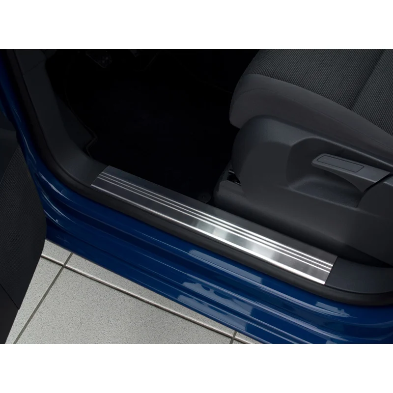 Avisa RVS Instaplijsten passend voor Volkswagen Touran II 2010-2015 - 'Lines' - 4-delig