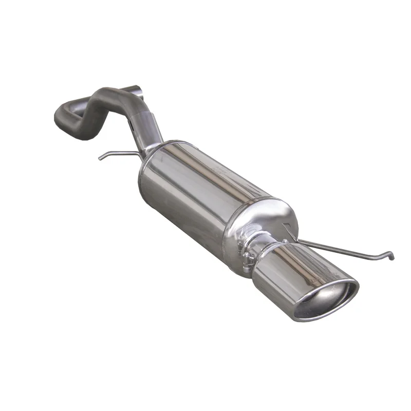InoXcar 100% RVS Sportuitlaat passend voor Seat Ibiza 6K 1.9 TDi (110pk) 1997-2000 120x80mm