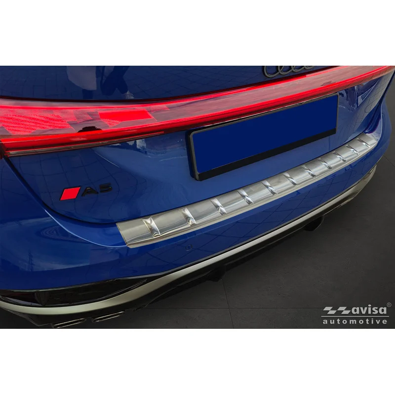 Avisa RVS Achterbumperprotector passend voor Audi A5 Avant (B10) 2024- - Zilver