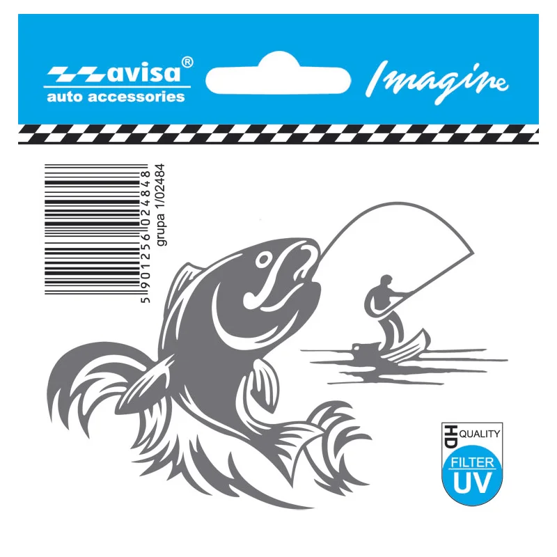 Avisa Auto Tattoo Sticker Fisherman - 9,7x6,5cm
