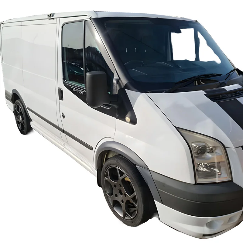 Oneway Set spatbordverbreders (Trims) passend voor Ford Transit MK7 2006-2014 - Matzwart