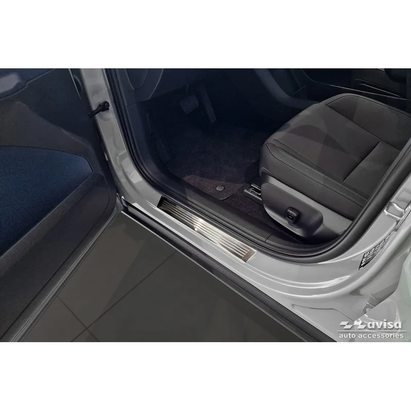 Avisa RVS Instaplijsten passend voor Volvo EX30 2023- - 'Lines' - 4-delig
