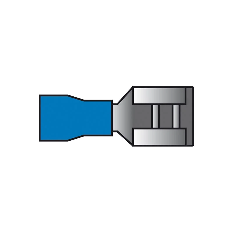 Carpoint Vlakstekkerhuls 542 Blauw 6.3x0.8mm Blister 10-stuks