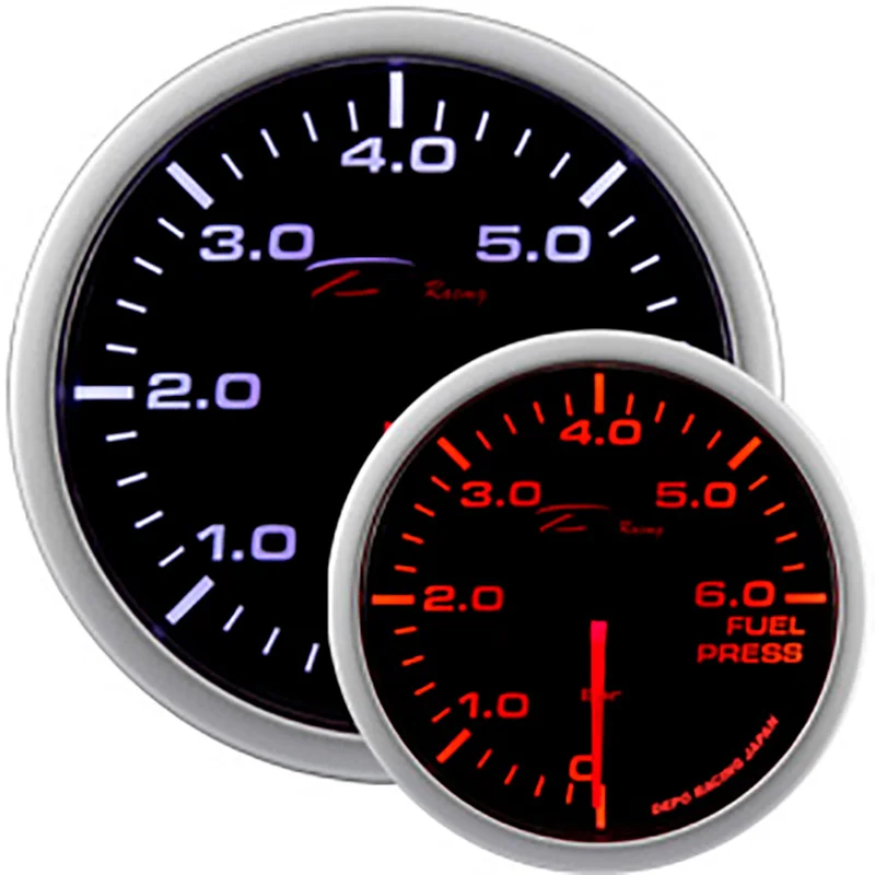 Depo Racing WA-Series Instrument – Benzinedruk 0,0>6,0 bar – 52mm