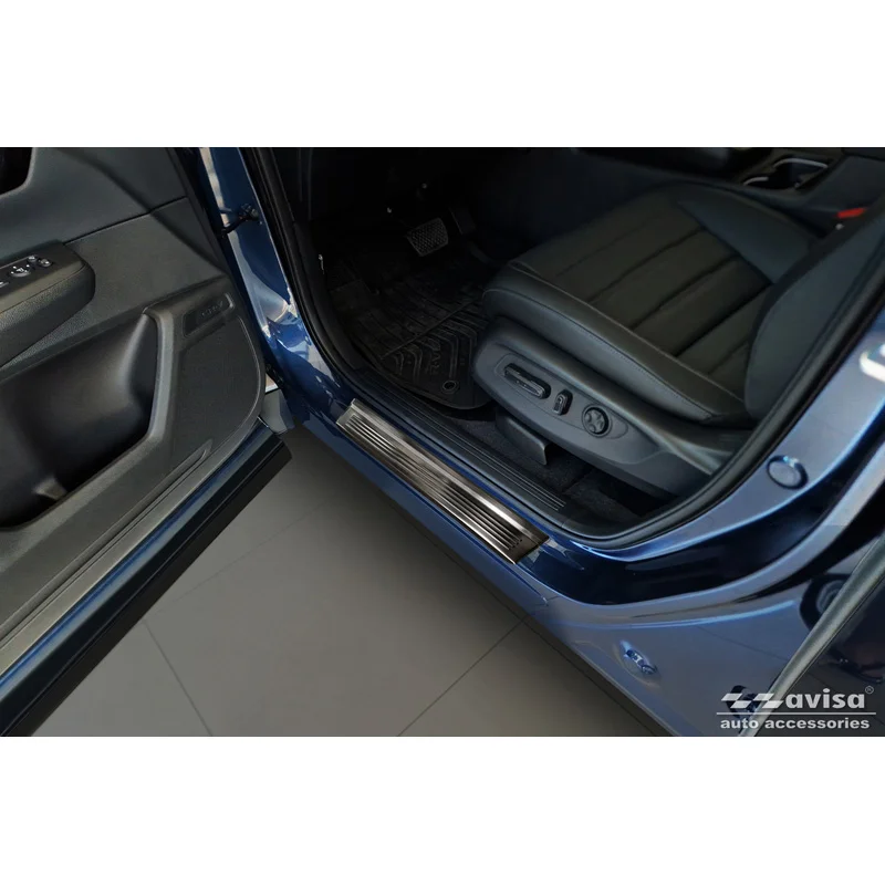 Avisa Zwart RVS Instaplijsten passend voor Honda CR-V VI (RS_) 2023- - 'Lines' - 4-delig