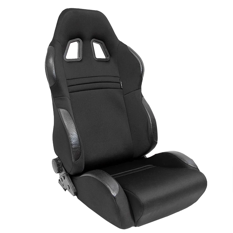 AutoStyle Sportstoel 'T Eco' - Zwart - Dubbelzijdig verstelbare rugleuning - incl. sledes