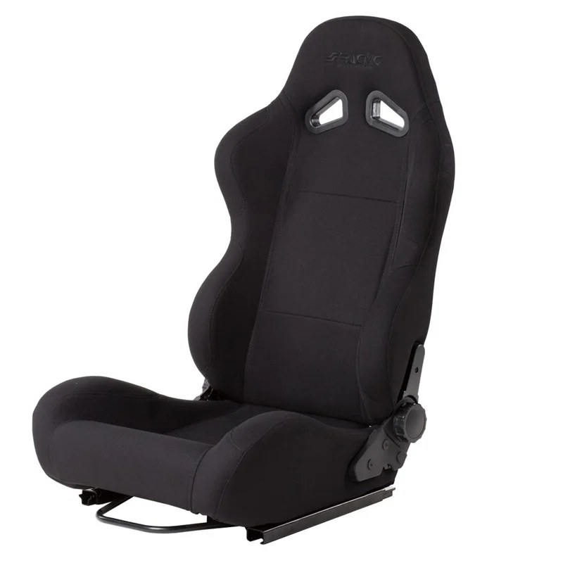 Simoni Racing Sportstoel Max - Zwart - Dubbelzijdig Verstelbaar - incl. Sledes