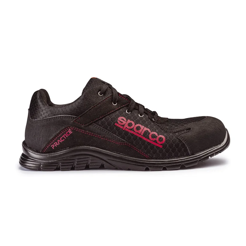 Sparco Lichtgewicht Werkschoenen Practice S1P Nigel Zwart Maat 41