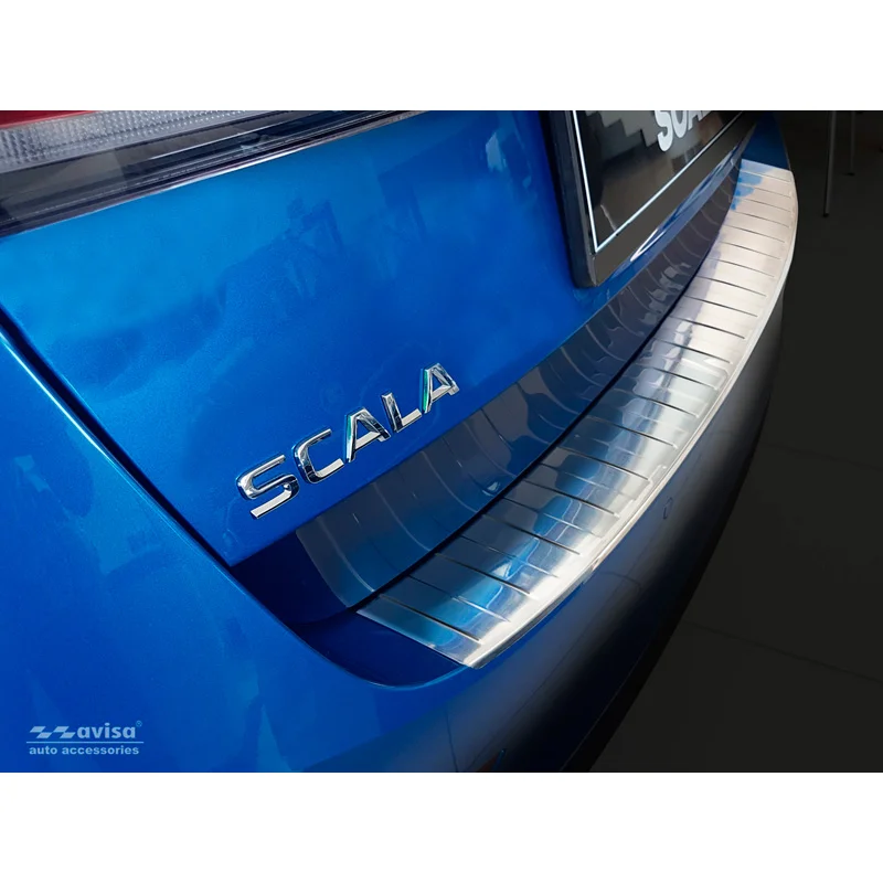 Avisa RVS Achterbumperprotector passend voor Skoda Scala 2019-2024 & Facelift 2024- - Zilver