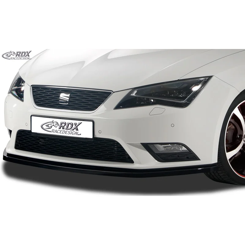 RDX Voorspoiler passend voor Seat Leon 5F SC/5-deurs/ST 2013-2017 excl. FR/Cupra (ABS zwart glanzend)