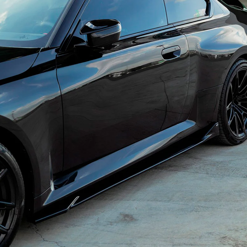 Oneway Set Sideskirts passend voor BMW M2 G87 Coupe 2023- - Glanzend zwart