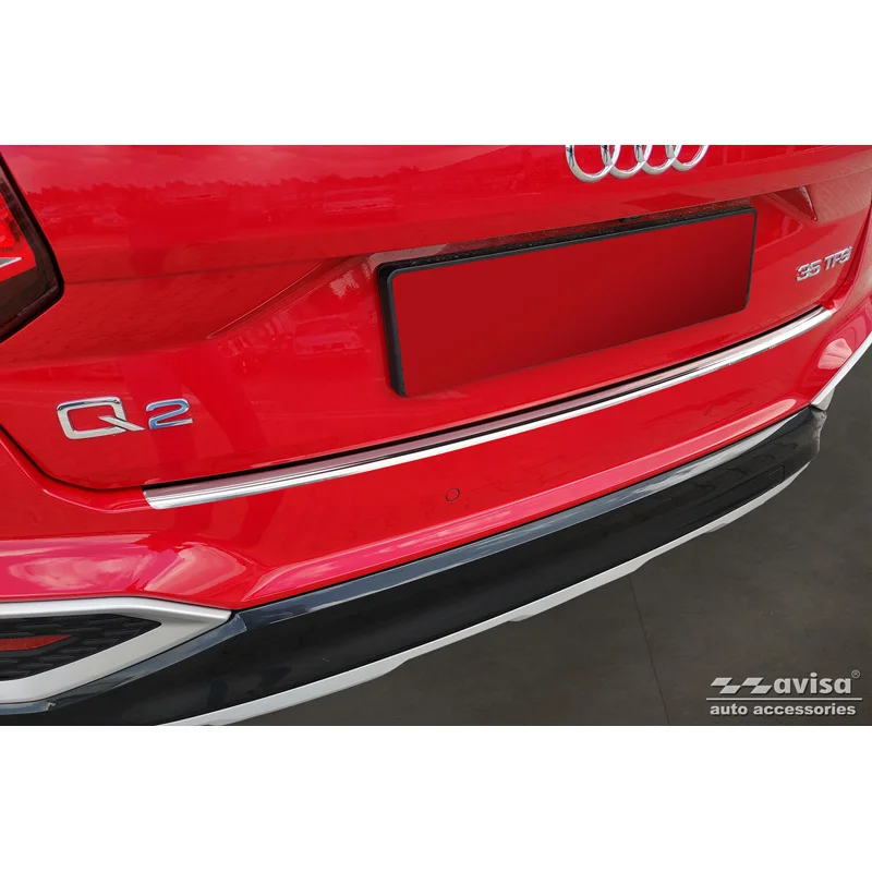Avisa RVS Achterbumperprotector passend voor Audi Q2 Facelift 2020- - Zilver