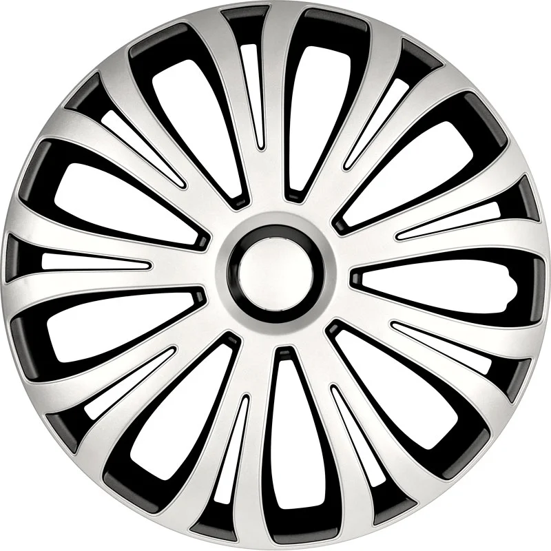 AutoStyle 4-Delige Wieldoppenset Avera 14-inch zilver/zwart