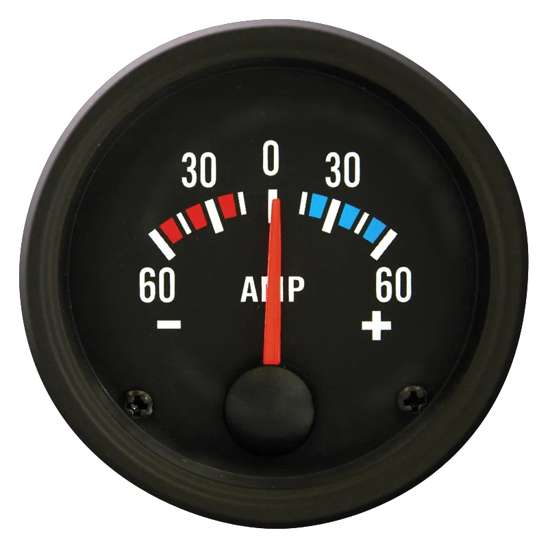 AutoStyle Performance Instrument Zwart Ampèremeter -60>+60 52mm
