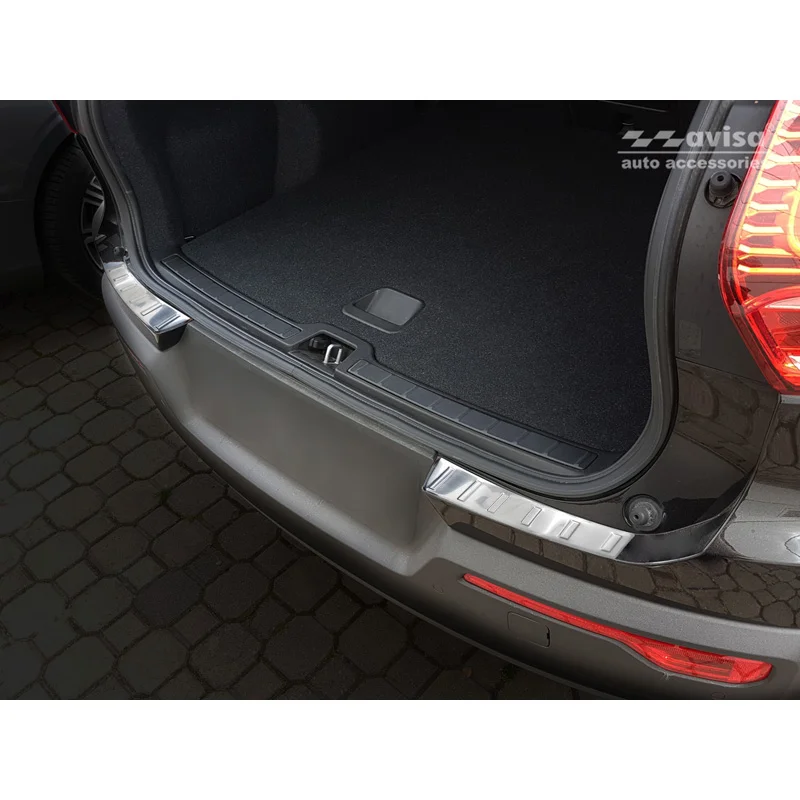 Avisa RVS Achterbumperprotector passend voor Volvo XC40 2018- - Zilver - 2-delig