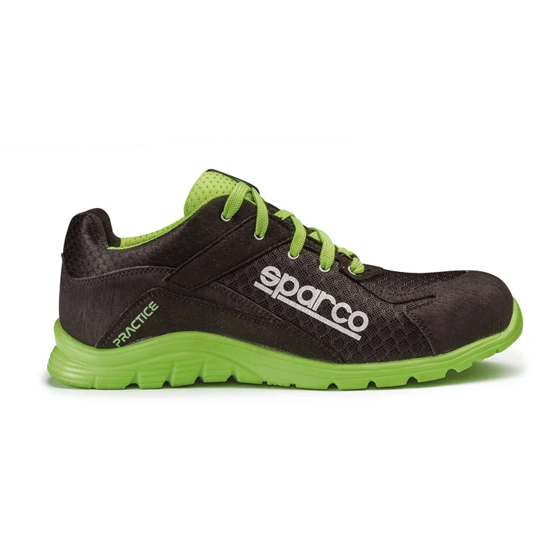 Sparco Lichtgewicht Werkschoenen Practice S1P Keke Zwart/Groen Maat 37