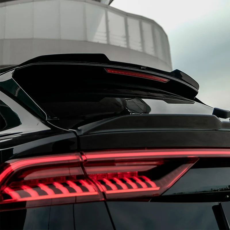Oneway Dakspoiler (Cap) passend voor Audi Q8 S-Line & SQ8 2018- – Glanzend zwart