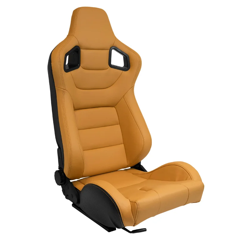 AutoStyle Sportstoel 'RK' - Beige Kunstleder - Dubbelzijdig verstelbare rugleuning - incl. sledes