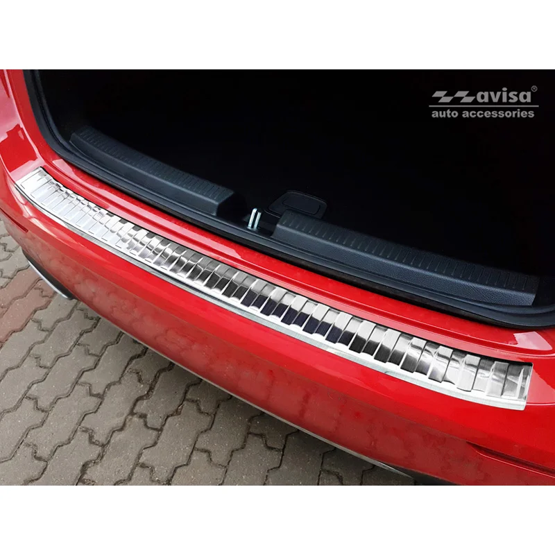 Avisa RVS Achterbumperprotector passend voor Mercedes A-Klasse W177 HB 2018- incl. AMG & EQ - Zilver