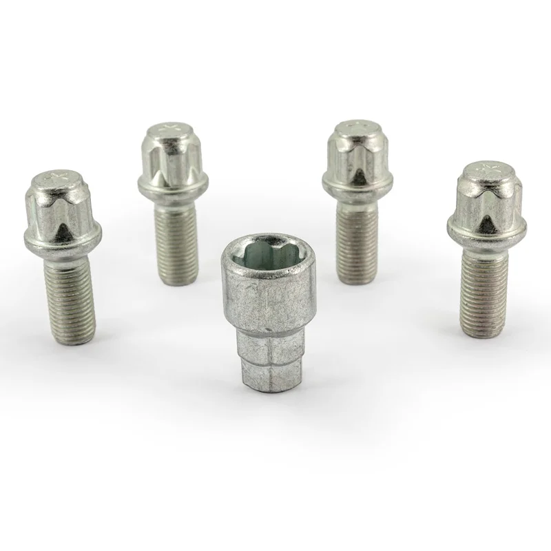 H&R Wielslotenset R14 M14x1.50x28mm bolkonisch – 4 slotbouten incl. adapter