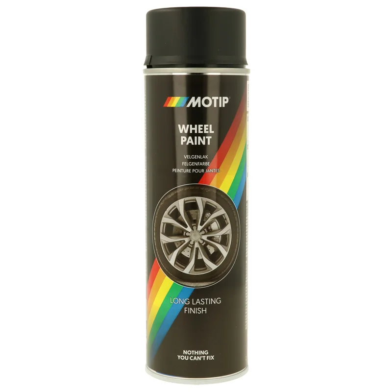 Motip Velgenlak - Zwart mat - 500ml