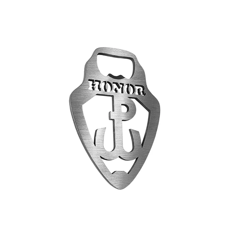Avisa RVS Flesopener - 'Kotwica symbool' (Zilver)