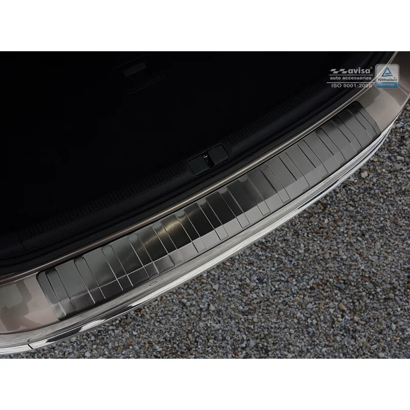 Avisa RVS Achterbumperprotector passend voor Volkswagen Passat 3C Variant 2011-2014 - Zwart