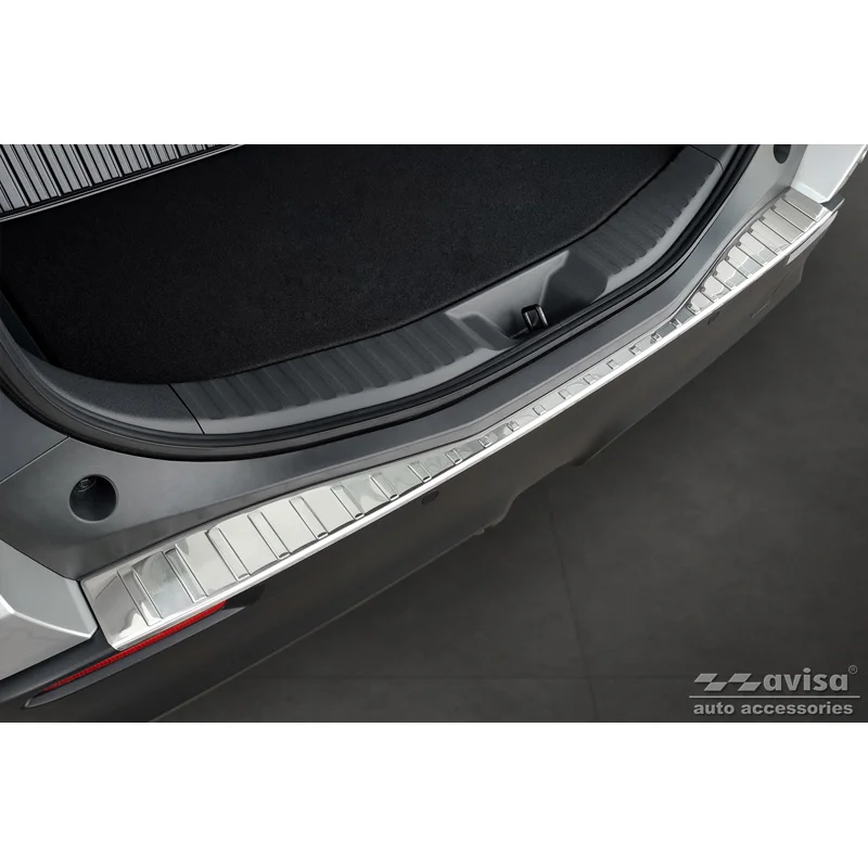 Avisa RVS Achterbumperprotector passend voor Toyota bZ4X 2021- & Subaru Solterra 2022- - Zilver