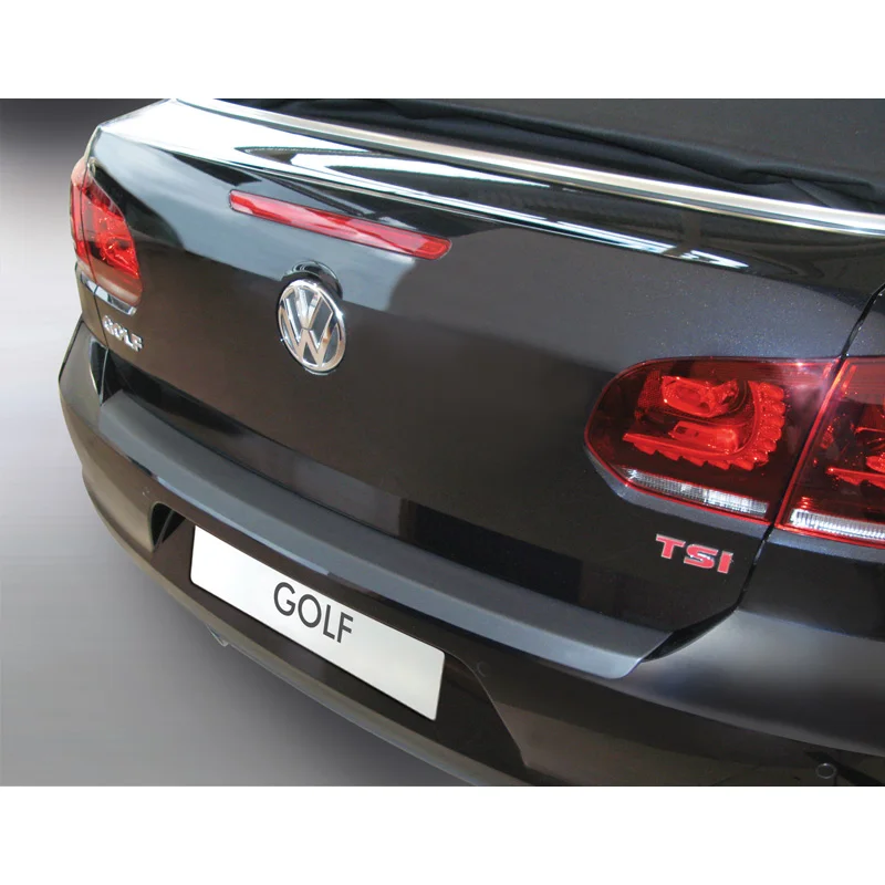 RGM ABS Achterbumper beschermlijst passend voor Volkswagen Golf VI Cabrio 2011- Zwart
