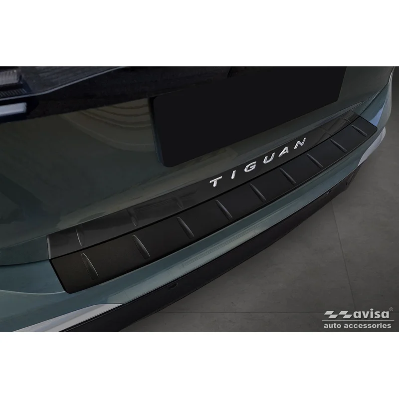 Avisa RVS Achterbumperprotector passend voor Volkswagen Tiguan (CT1) 2024- - Matzwart