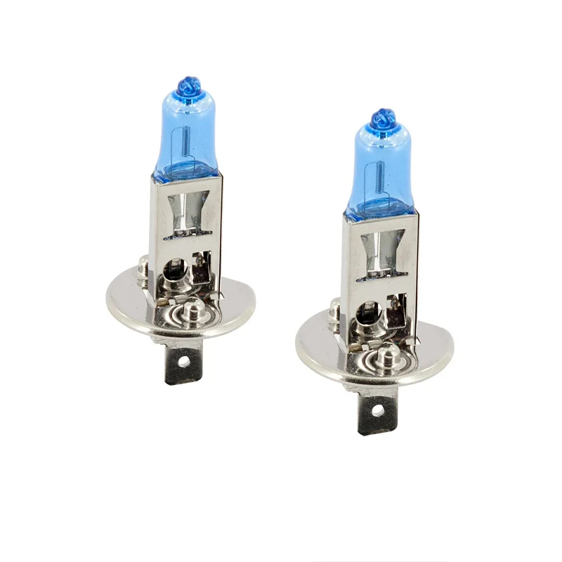AutoStyle SuperWhite Blauw H1 55W/12V/4200K Halogeen Lampen, set à 2 stuks (E13)