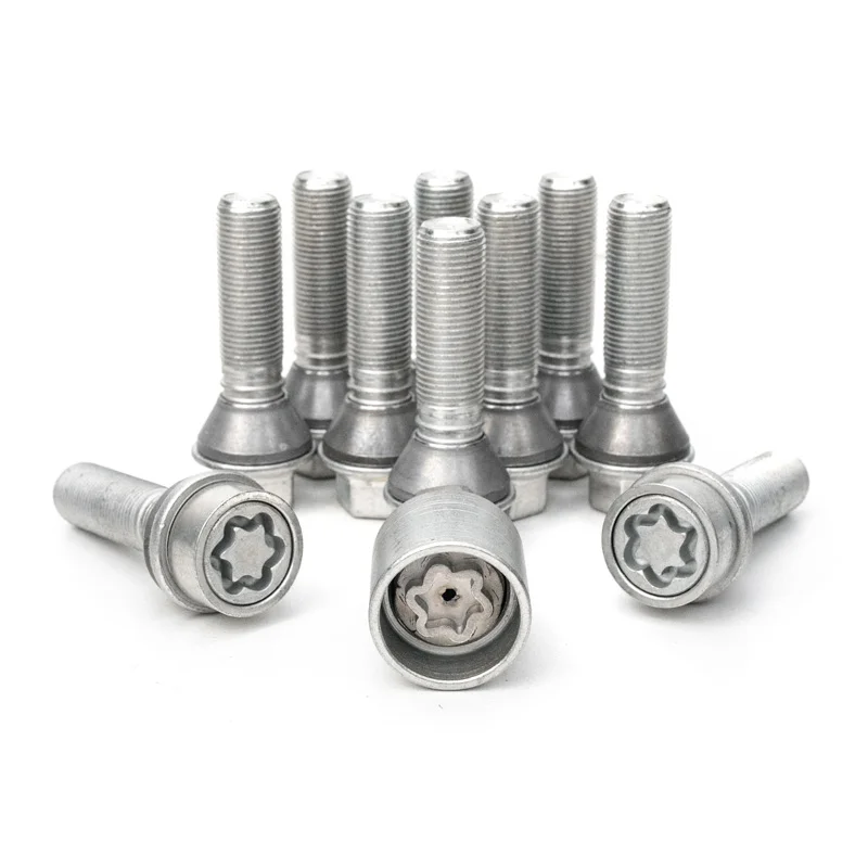 H&R Wielboutenset konisch met beweegbare ring M14x1.25 - Lengte 43mm - 10 stuks (Bv. passend voor BMW) - incl. wielsloten