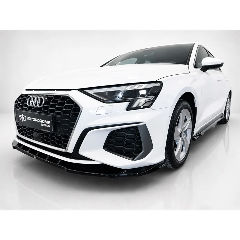 Motordrome Sideskirts passend voor Audi A3 (8Y) Sportback & Sedan S-Line / S3 2020-2024 incl. Facelift 2024- (ABS)