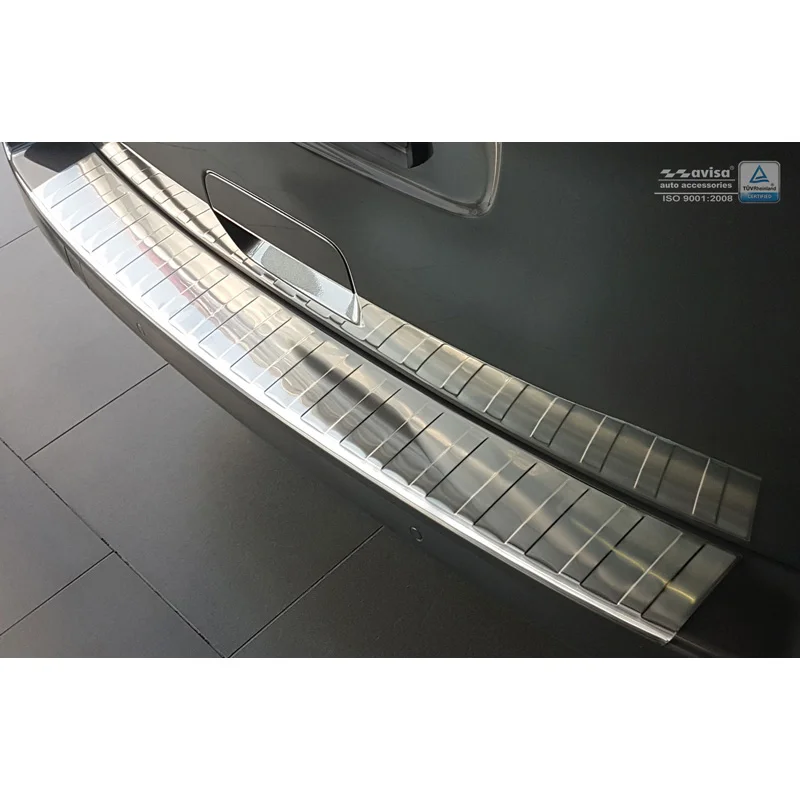 Avisa RVS Achterbumperprotector passend voor Citroën Spacetourer & Peugeot Traveller / Expert & Toyota Proace Verso 2016- & Opel Vivaro 2019- (voor gespoten bumpers) - Zilver
