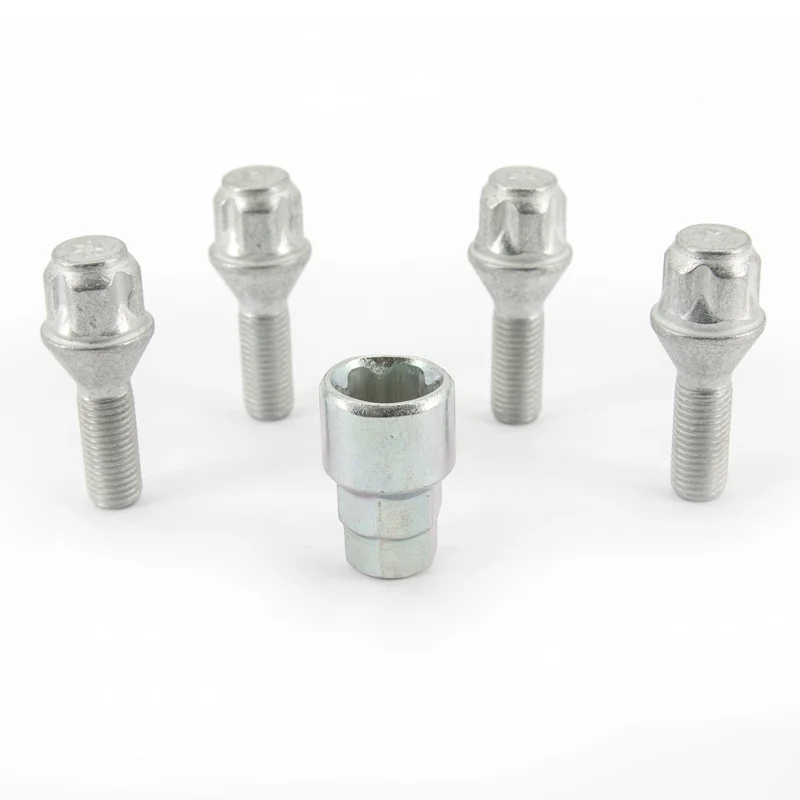 H&R Wielslotenset M12x1.50x28mm konisch – 4 slotbouten incl. adapter