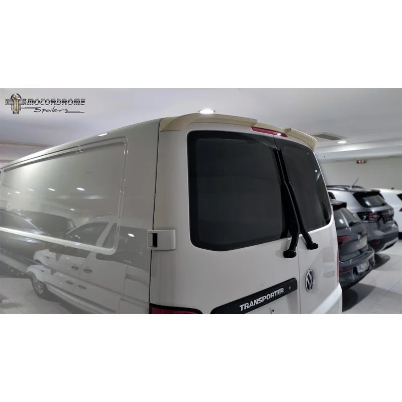 Motordrome Dakspoiler passend voor Volkswagen Transporter T6.1 2020- (met 2 achterdeuren) (PU)