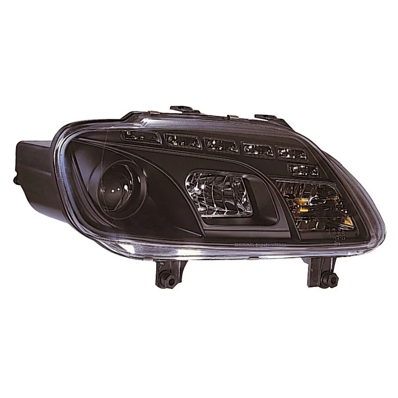AutoStyle Set Koplampen in DRL-Look passend voor Volkswagen Touran 2003-2006 & Caddy II 2004-2010 – Zwart
