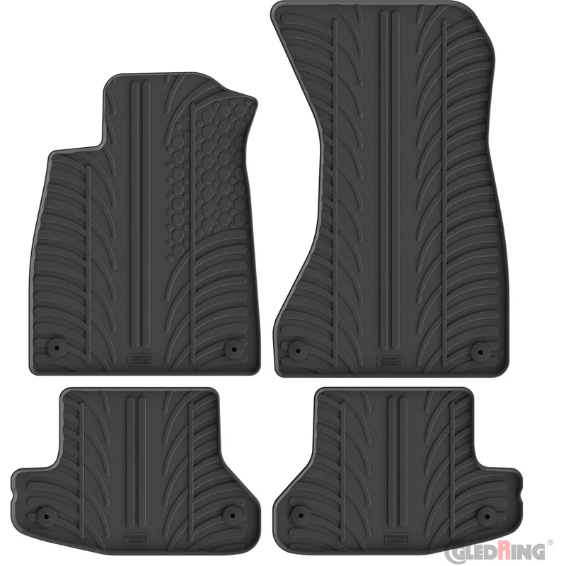 Gledring Rubbermatten passend voor Audi A5 Coupe 12/2016- (T profiel 4-delig + montageclips)