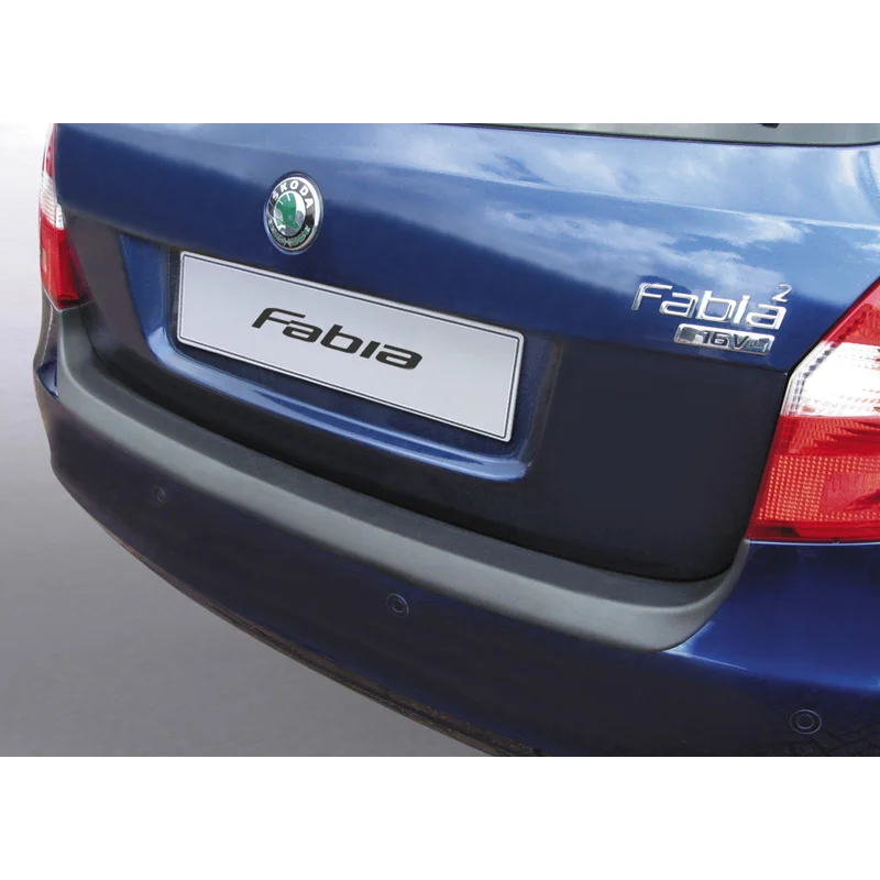 RGM ABS Achterbumper beschermlijst passend voor Skoda Fabia II Kombi 2007-2010 Zwart