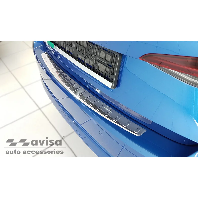 Avisa RVS Achterbumperprotector passend voor Skoda Octavia IV Liftback 2020-2024 & FL 2024- - Zilver