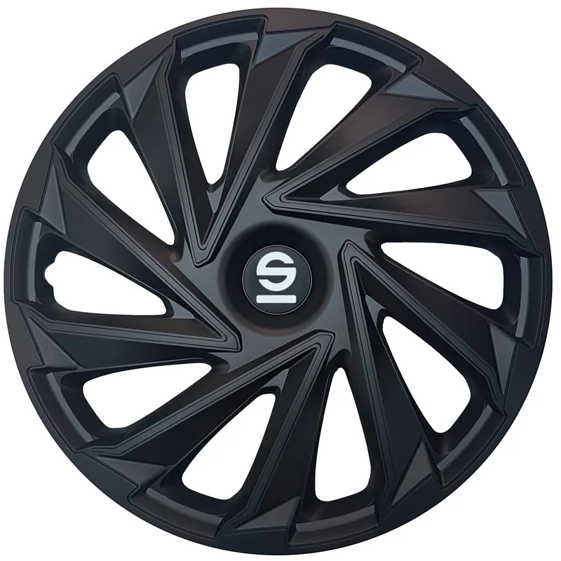 Sparco Wieldoppen Varese - 14-inch - Zwart - Set van 4 stuks