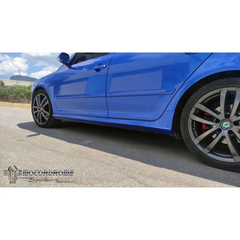 Motordrome Sideskirts passend voor Skoda Octavia II Sedan/Kombi 2004-2012 (ABS)