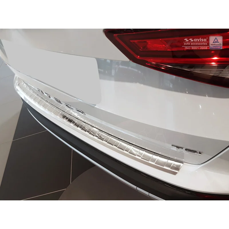Avisa RVS Achterbumperprotector passend voor Seat Ateca 2016-2020 & FL 2020- - Zilver