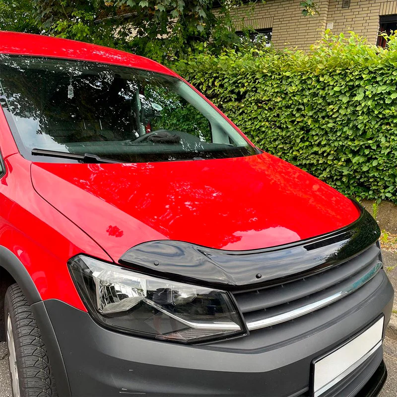 Oneway Motorkapbeschermer (steenslagcover) passend voor Volkswagen Caddy MK4 2015-2020 – Glanzend zwart