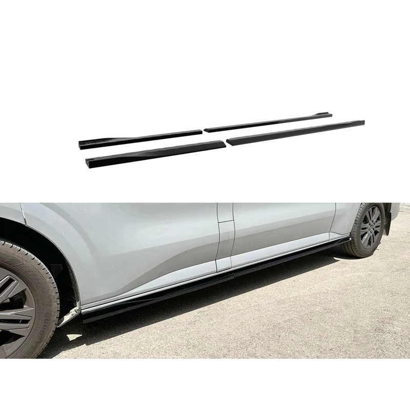 Motordrome Sideskirts passend voor Ford Transit Custom LWB (V710) 2023- / Volkswagen Transporter T7 LWB 2024- (ABS)