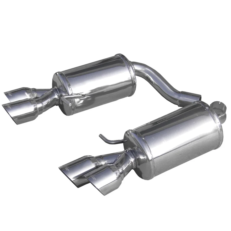 InoXcar 100% RVS Dubbele Sportuitlaat passend voor Audi S4 Avant 3.0TFSi Quattro (333pk) 2009- Links/Rechts 2x80mm Racing