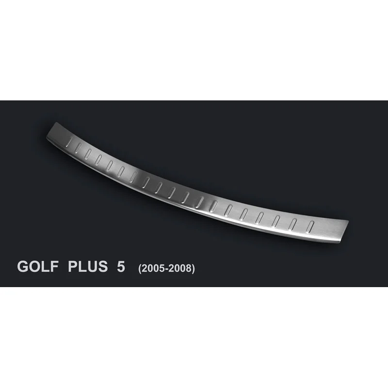 Avisa RVS Achterbumperprotector passend voor Volkswagen Golf V Plus 2005-2008 - Zilver